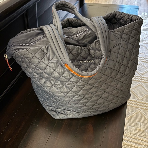 MZ Wallace Dark Blue Quilted Tote - Picture 3 of 14